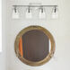 Foster 4 Light 31.75 inch Chrome Vanity Light Wall Light