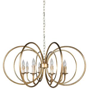 Alta 8 Light 36.5 inch Antique Gold Chandelier Ceiling Light