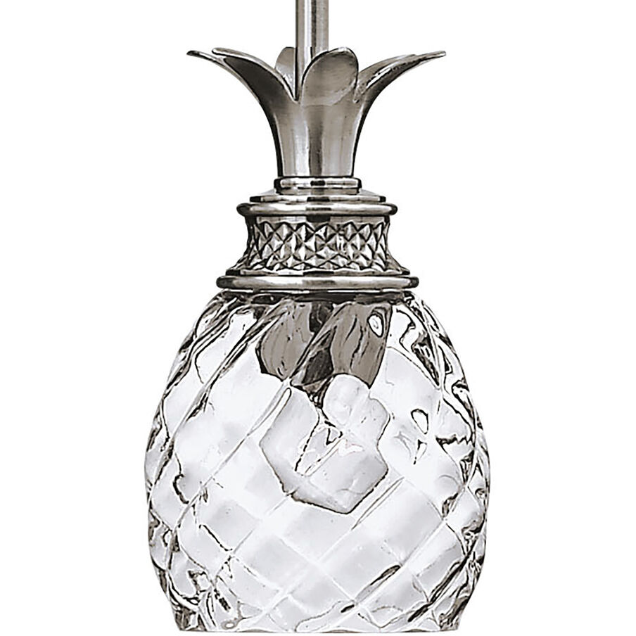 Plantation 1 Light 5 inch Polished Antique Nickel Indoor Mini Pendant Ceiling Light