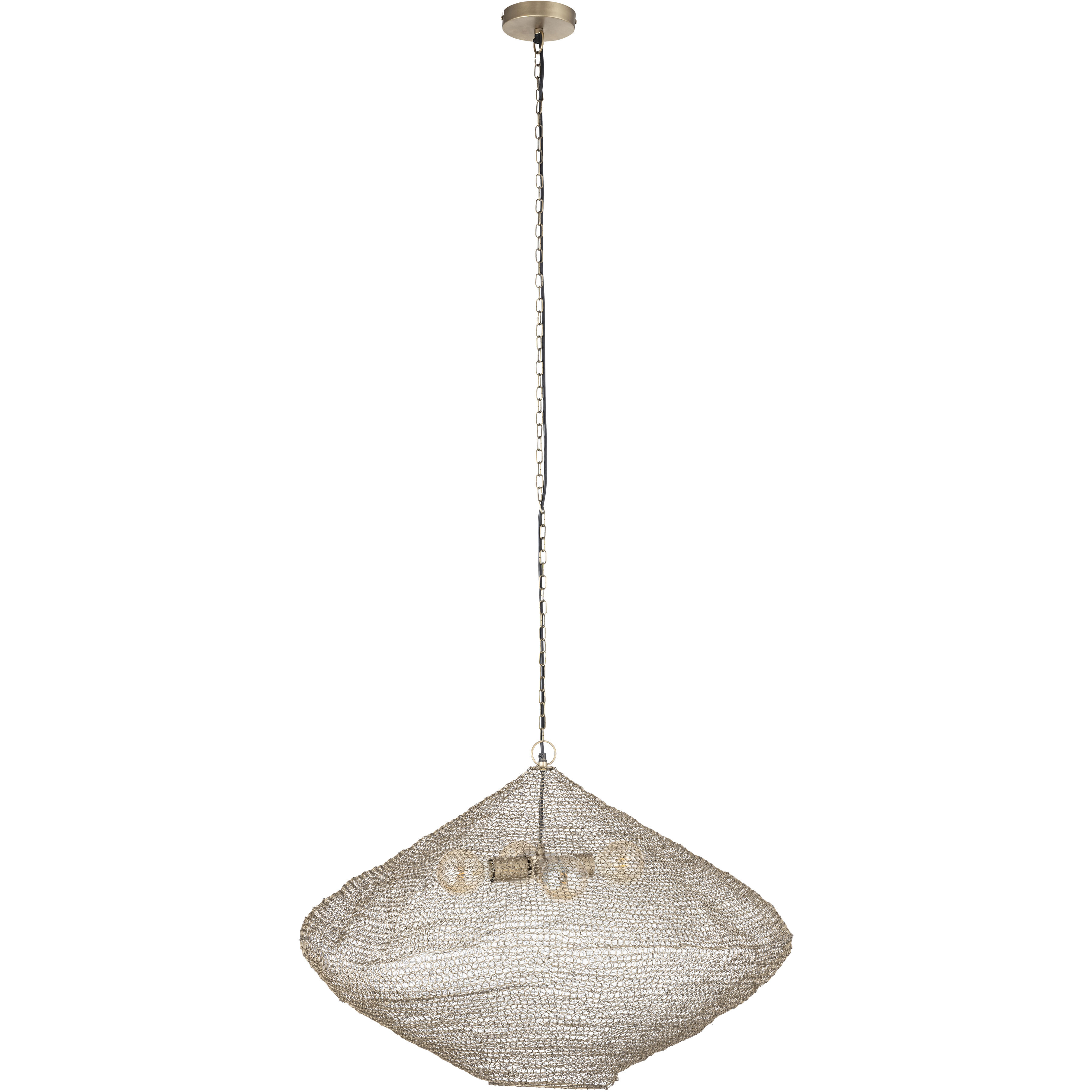 Warren 4 Light 33.5 inch Antique Brass Pendant Ceiling Light