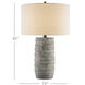 Innkeeper 30 inch 150 watt Rustic Gray Table Lamp Portable Light