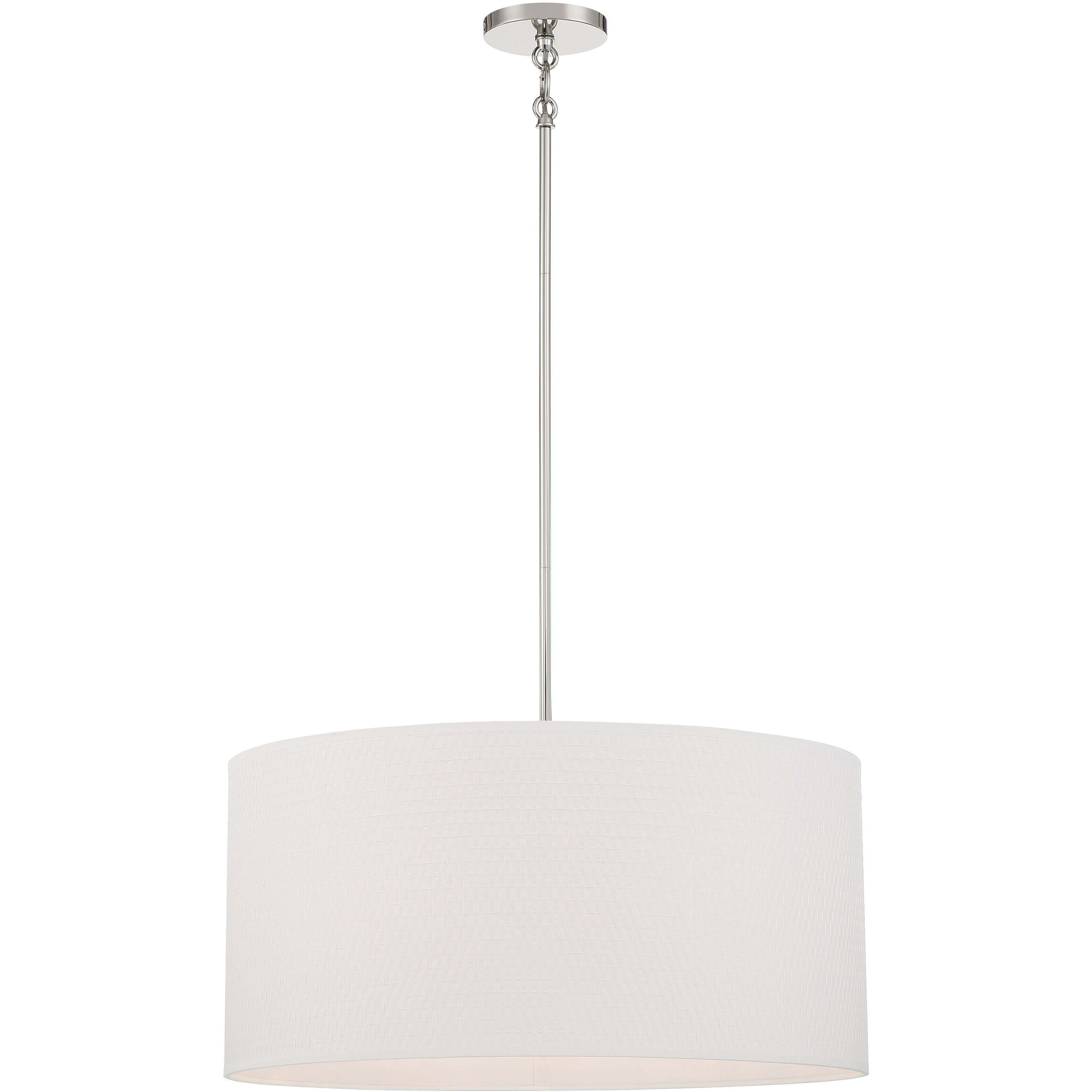 Palmetto 6 Light 24.5 inch Polished Nickel Pendant Ceiling Light