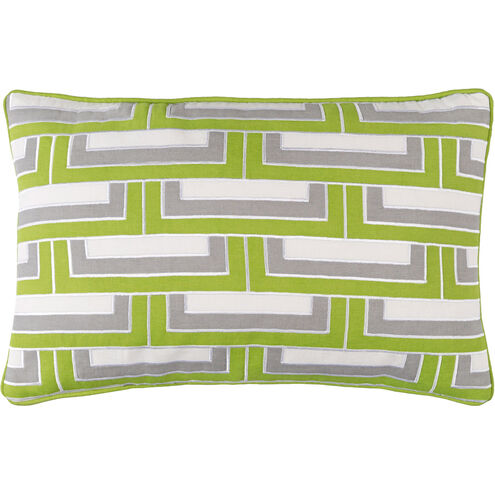 Mod Steps 20 inch White, Lime, Medium Gray Pillow Kit