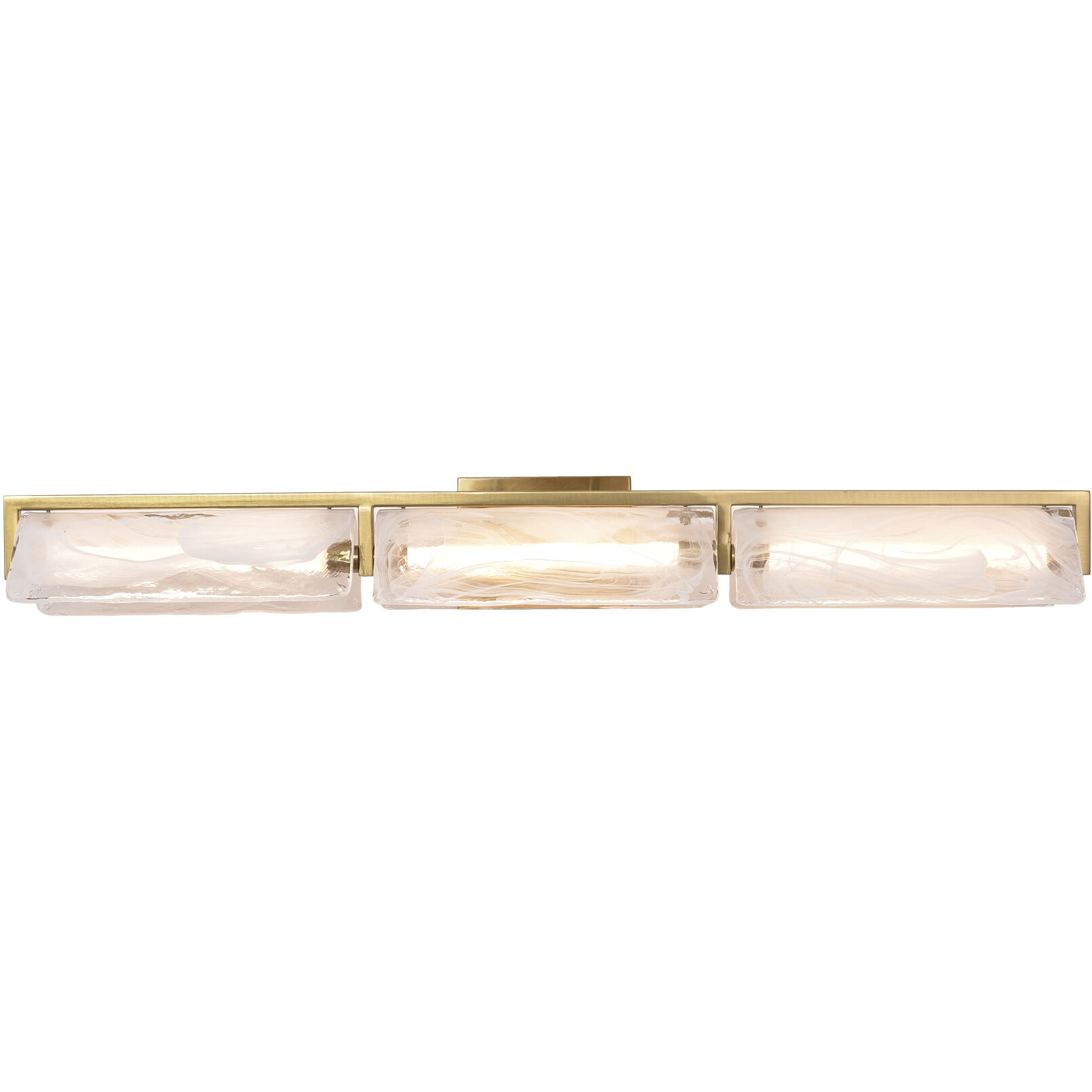Mingle 3 Light 38 inch Satin Brass Bath Light Wall Light
