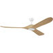 Mylo 70 inch Matte White with White Maple Blades Ceiling Fan