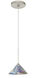 Kona 1 Light Satin Nickel Pendant Ceiling Light in Halogen