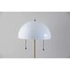 Bowie 18 inch 40.00 watt Antique Brass and White Table Lamp Portable Light