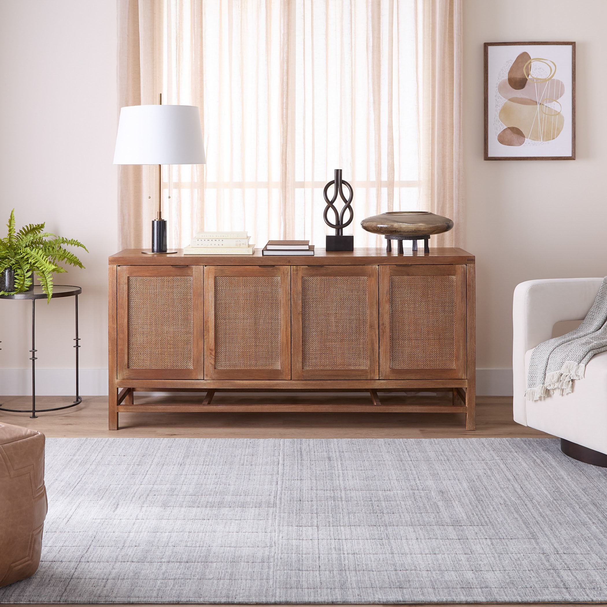 Kirti 36 X 24 inch Light Grey Rug in 2 x 3