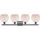 Ballston Farmhouse Chicken Wire 4 Light 36 inch Matte Black Bath Vanity Light Wall Light, Ballston