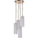Myos 4 Light 12 inch Sunset Gold Pendant Ceiling Light