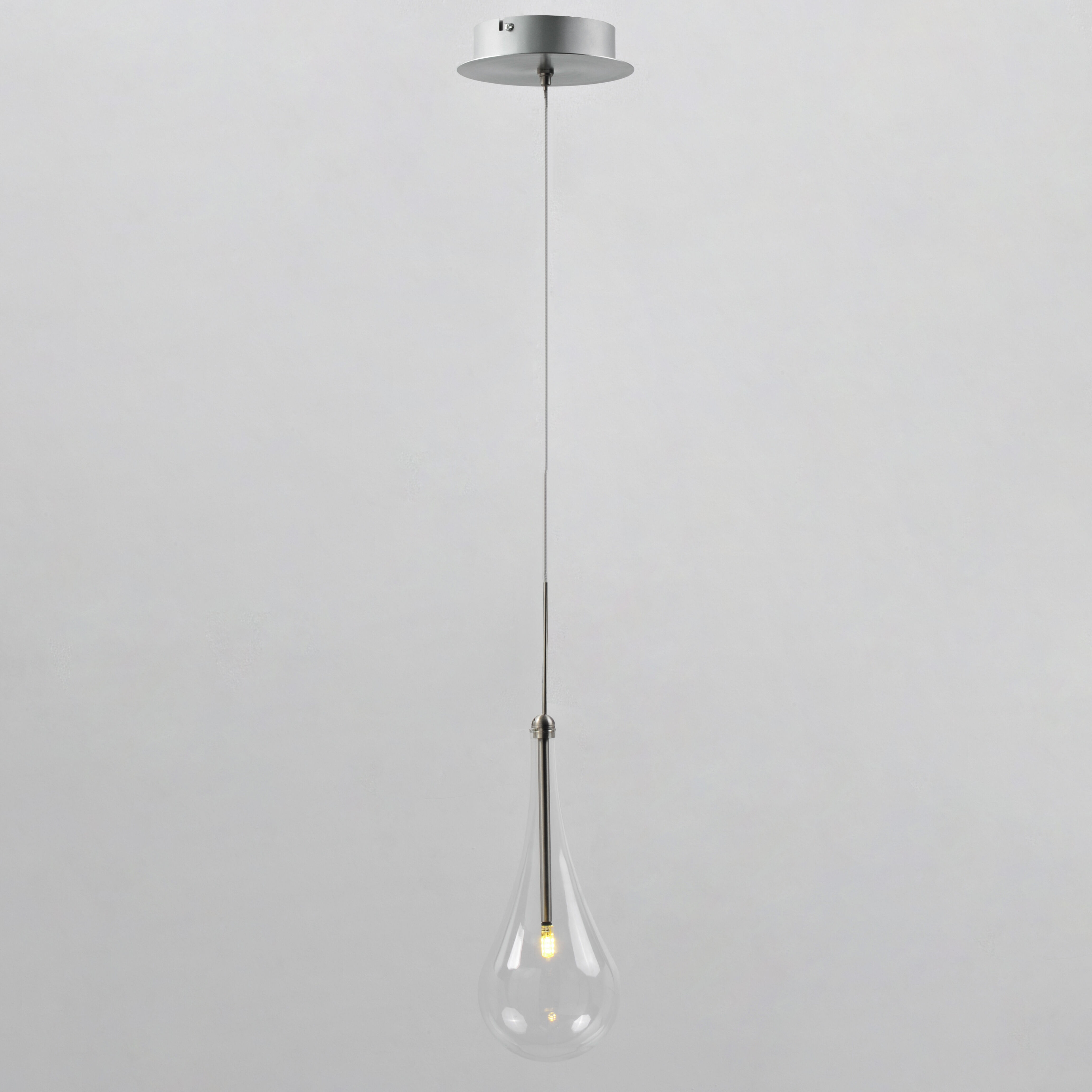 Larmes LED LED 4.75 inch Polished Chrome Single Pendant Ceiling Light