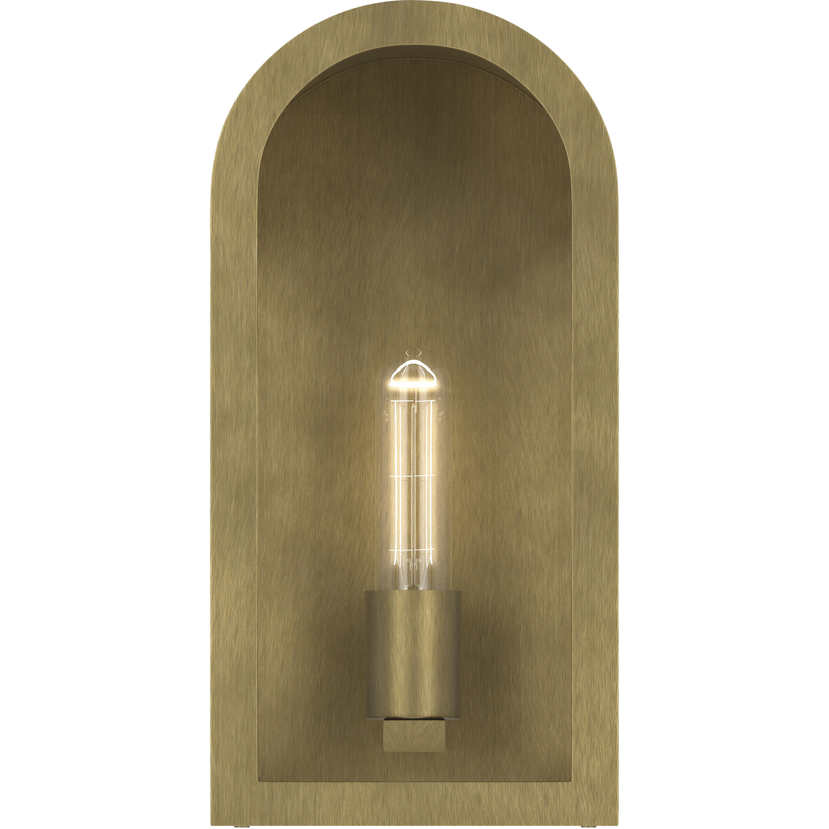 Marea 1 Light 13 inch Natural Brass Outdoor Wall Light