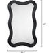Dali 38 X 23.5 inch Black Bamboo Mirror