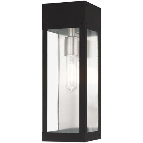 Barrett 1 Light 15 inch Black Outdoor Wall Lantern