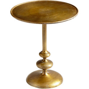 Tote 20 inch Antique Brass Side Table