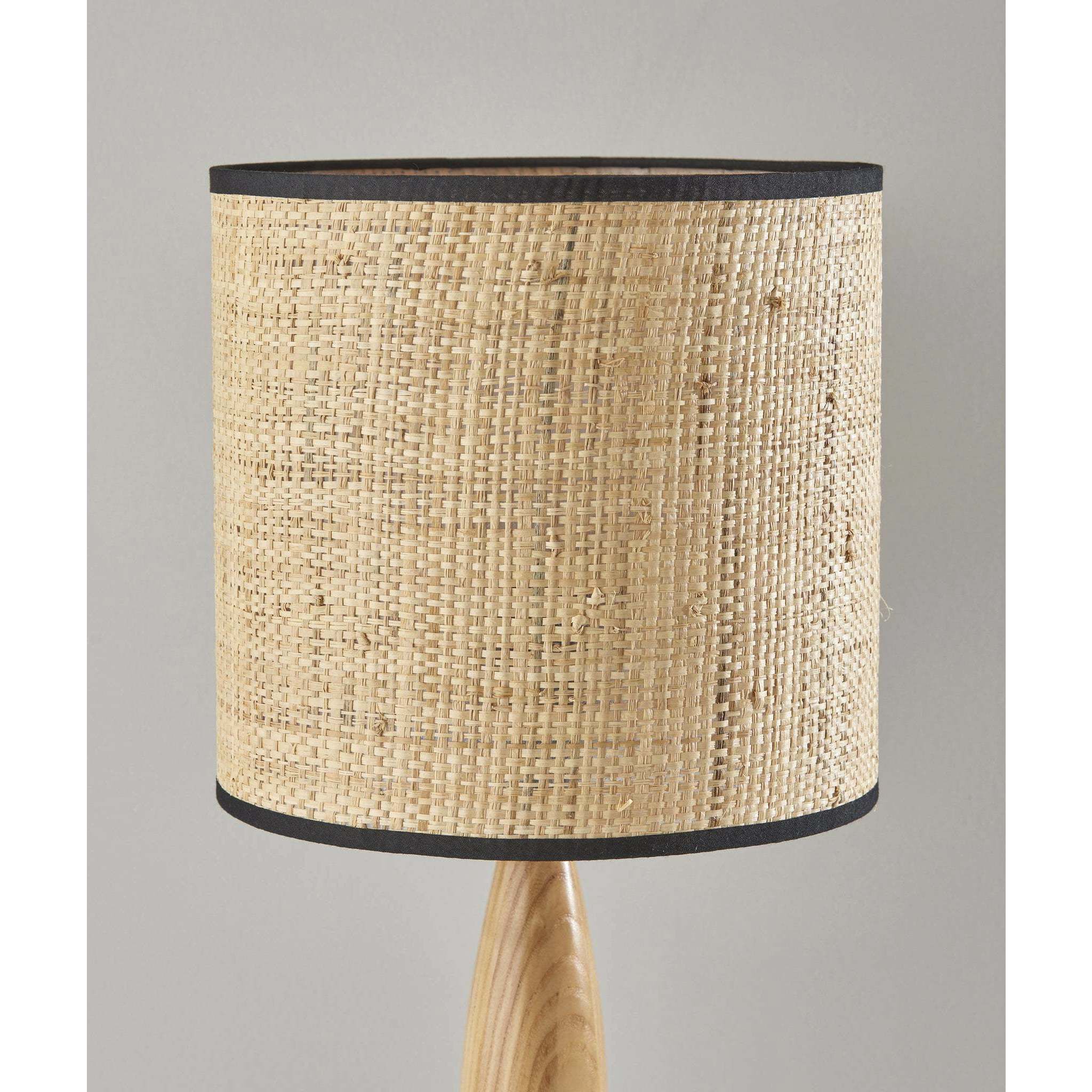 Cayman 22.5 inch 100.00 watt Black / Natural Wood Table Lamp Portable Light