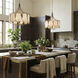 Panelist 5 Light 26 inch Brass Kisser Pendant Ceiling Light