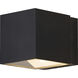 Pandora LED 5.9 inch Black Wall Sconce Wall Light