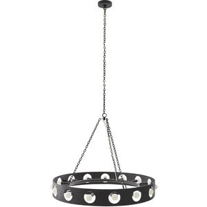 Redondo 15 Light 35 inch Matte Charcoal Chandelier Ceiling Light