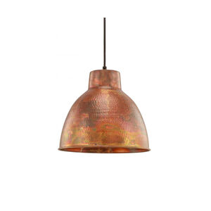 Charita LED 11.5 inch Burnt Copper Mini Pendant Ceiling Light