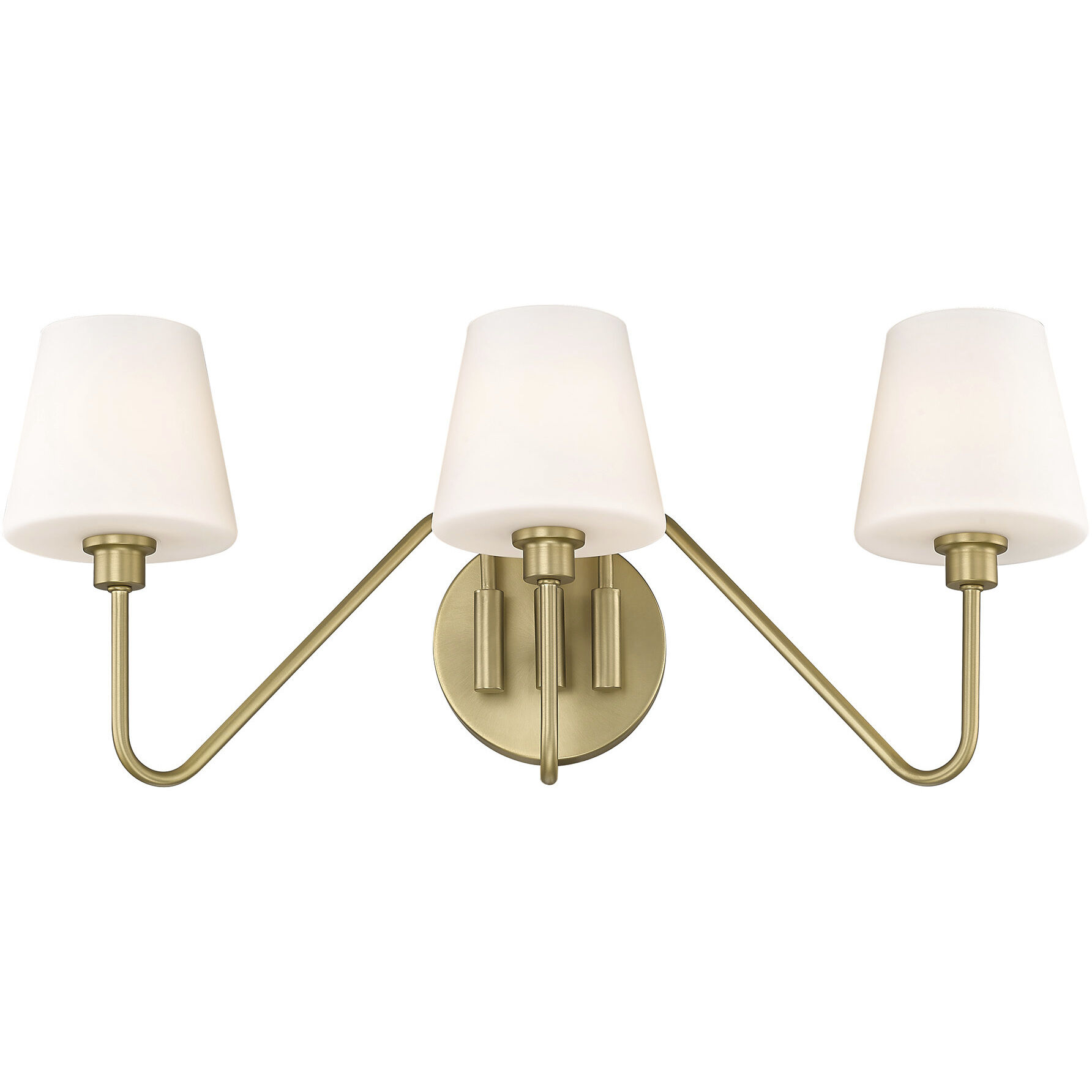 Yep Kennedy Vanity Wall Light in Brushed Champagne Brass