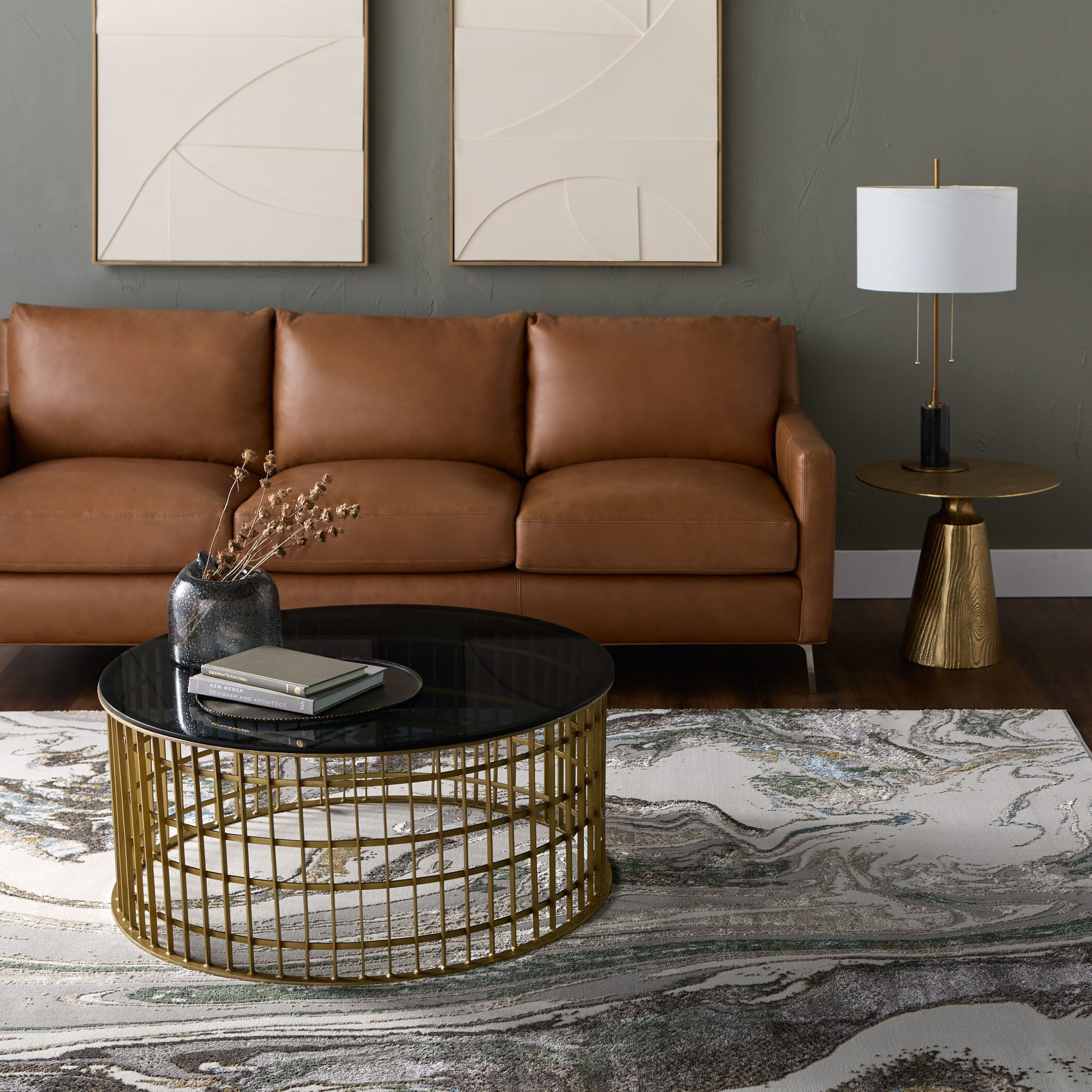 Zaria 36 X 24 inch Earth Tones Rug in 2 x 3