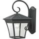 Ridgewood 1 Light 15 inch Matte Textured Black Outdoor Wall Sconce, Medium