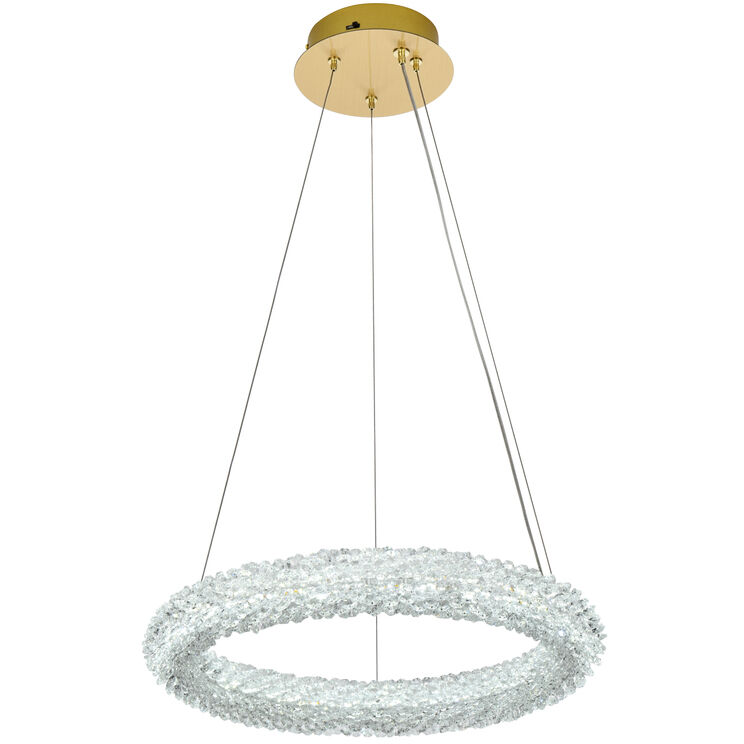 Bowen 1 Light 18 inch Satin Gold Chandelier Ceiling Light