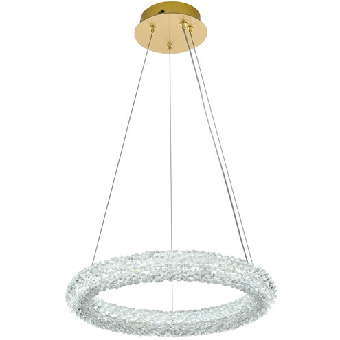 Bowen 1 Light 18 inch Satin Gold Chandelier Ceiling Light