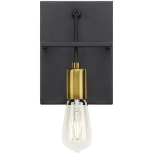 Tae 3.8 inch Black/Aged Brass Wall Sconce Wall Light