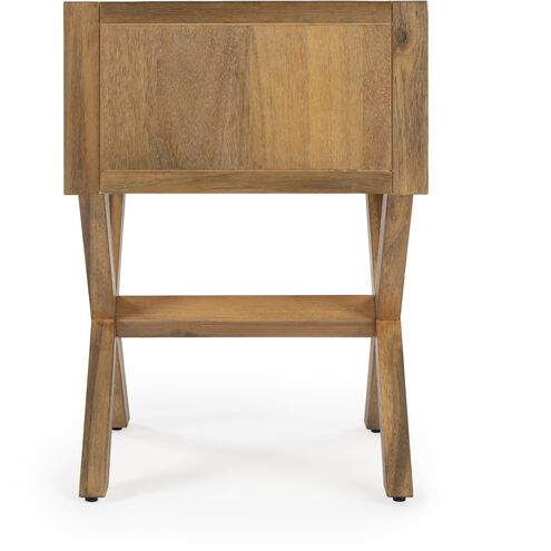 Lark Natural Wood End Table in Light Brown