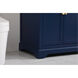 Franklin 36 X 22 X 35 inch Blue Bathroom Vanity Cabinet