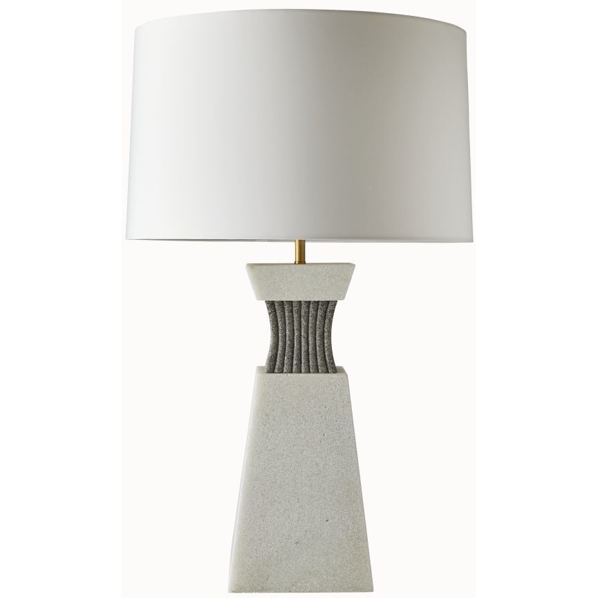 Dynasty 150.00 watt Ivory Table Lamp Portable Light