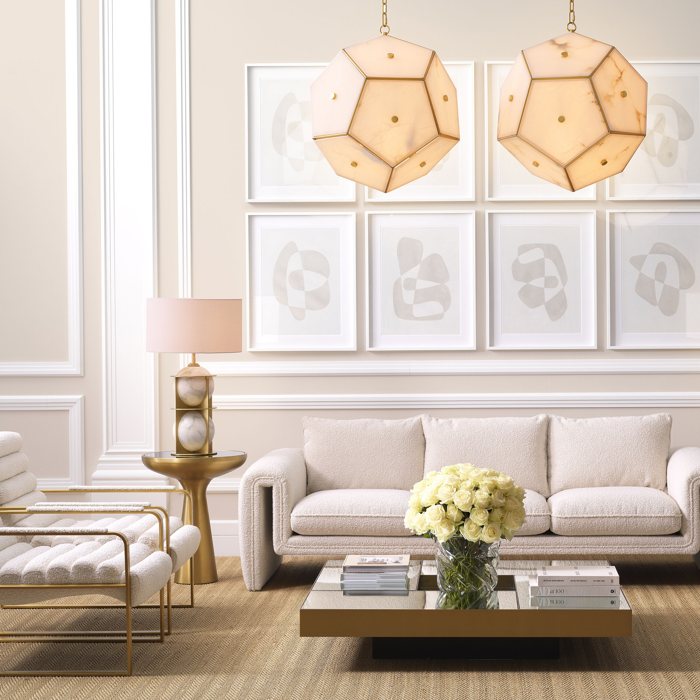 Eternity 29.53 inch 40 watt Alabaster with Antique Brass with French Wiring Table Lamp Portable Light