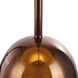 Dusk 1 Light 9.84 inch Black Pendant Ceiling Light in Espresso Copper