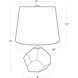 Celeste 15 inch 40.00 watt Clear Mini Lamp Portable Light