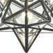 Star 1 Light 11 inch Oil Rubbed Bronze Mini Pendant Ceiling Light