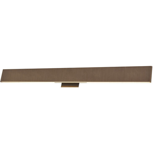 Slim LED 36 inch Brushed Bronze Bath Vanity Light Wall Light