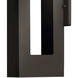 Atlantis LED 16 inch Bronze Outdoor Wall Mount Lantern, Small