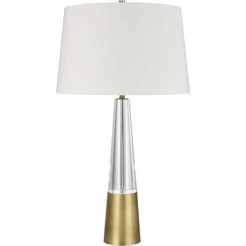 Bodil 31 inch 150.00 watt Clear with Brass Table Lamp Portable Light
