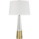 Bodil 31 inch 150.00 watt Clear with Brass Table Lamp Portable Light