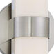 Bond LED 6 inch Brushed Nickel Vanity Light Wall Light