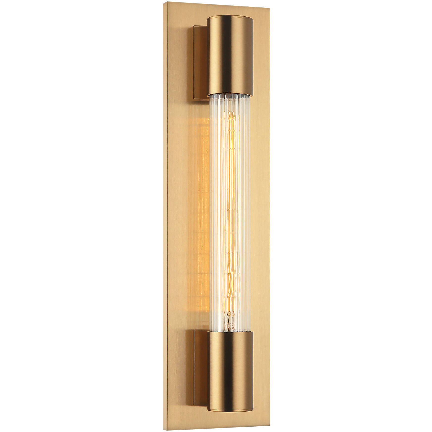 Riely LED 4.75 inch Aged Gold Brass Wall Sconce Wall Light