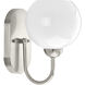 Carisa 1 Light 7 inch Brushed Nickel Bath Vanity Wall Light