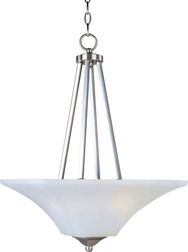 Aurora 2 Light 16 inch Satin Nickel Invert Bowl Pendant Ceiling Light