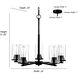 Verlana 5 Light 24 inch Modern Gold Chandelier Ceiling Light