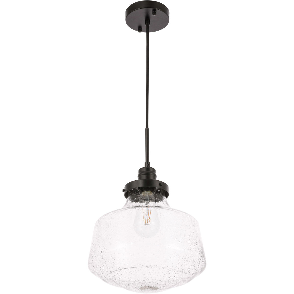 Lyle 1 Light 11 inch Black Pendant Ceiling Light