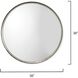 Refined 36 X 36 inch Silver Leaf Mirror