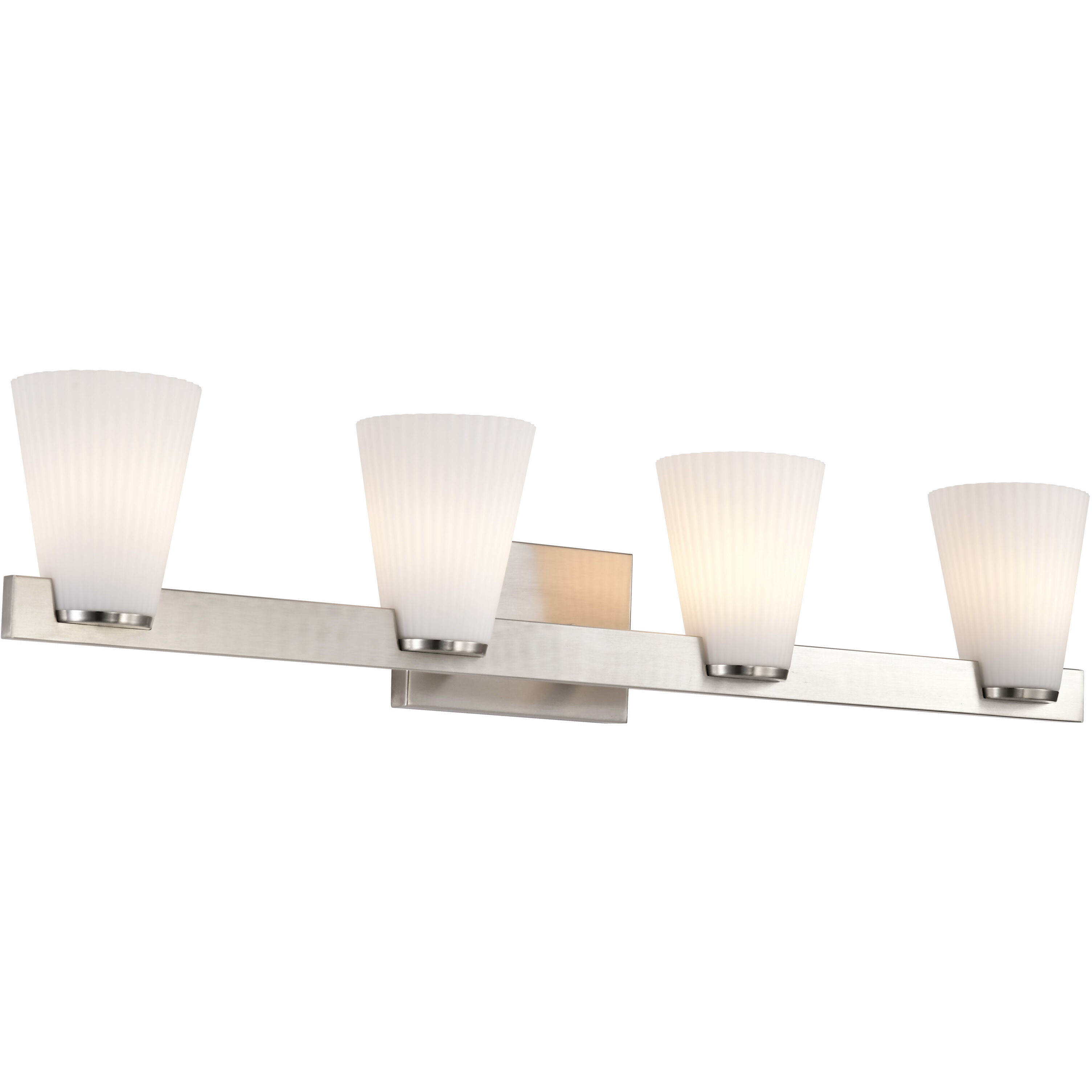 Royale 33.5 inch Brushed Nickel Vanity Wall Light