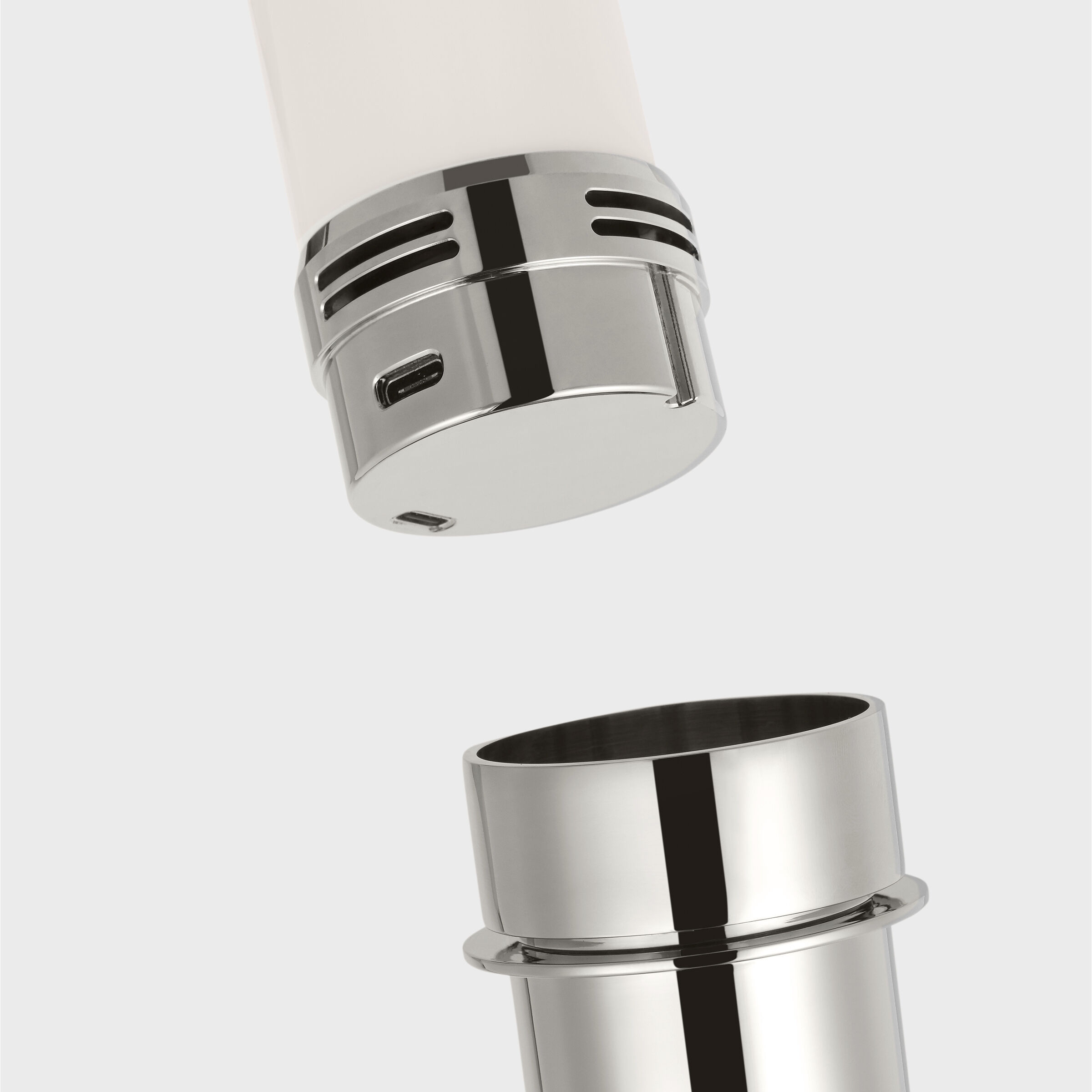 J. Randall Powers Hackney 52.25 inch 2.00 watt Polished Nickel Cordless Floor Lamp Portable Light